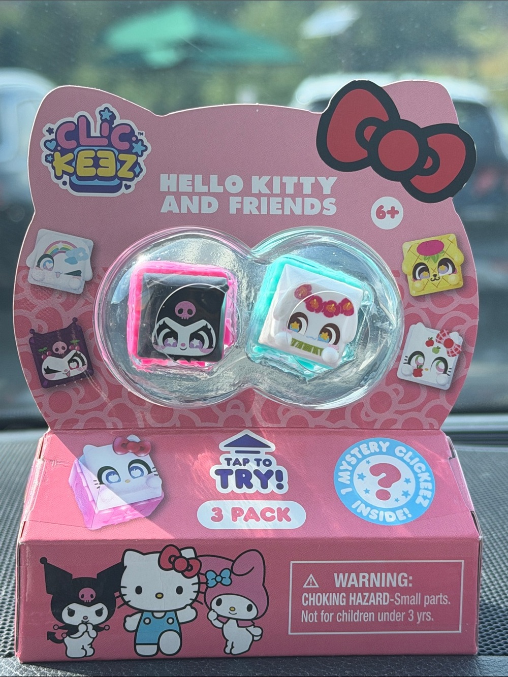 Hello Kitty Clickeez Toy 3-Pack — Pink & Blue